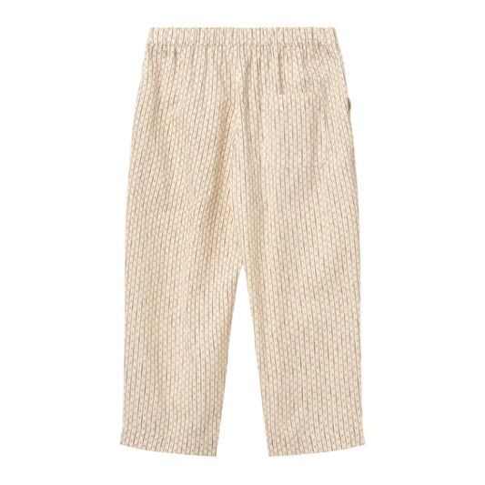 AOP TWILL PANTS W. ADJUSTABLE WAIST