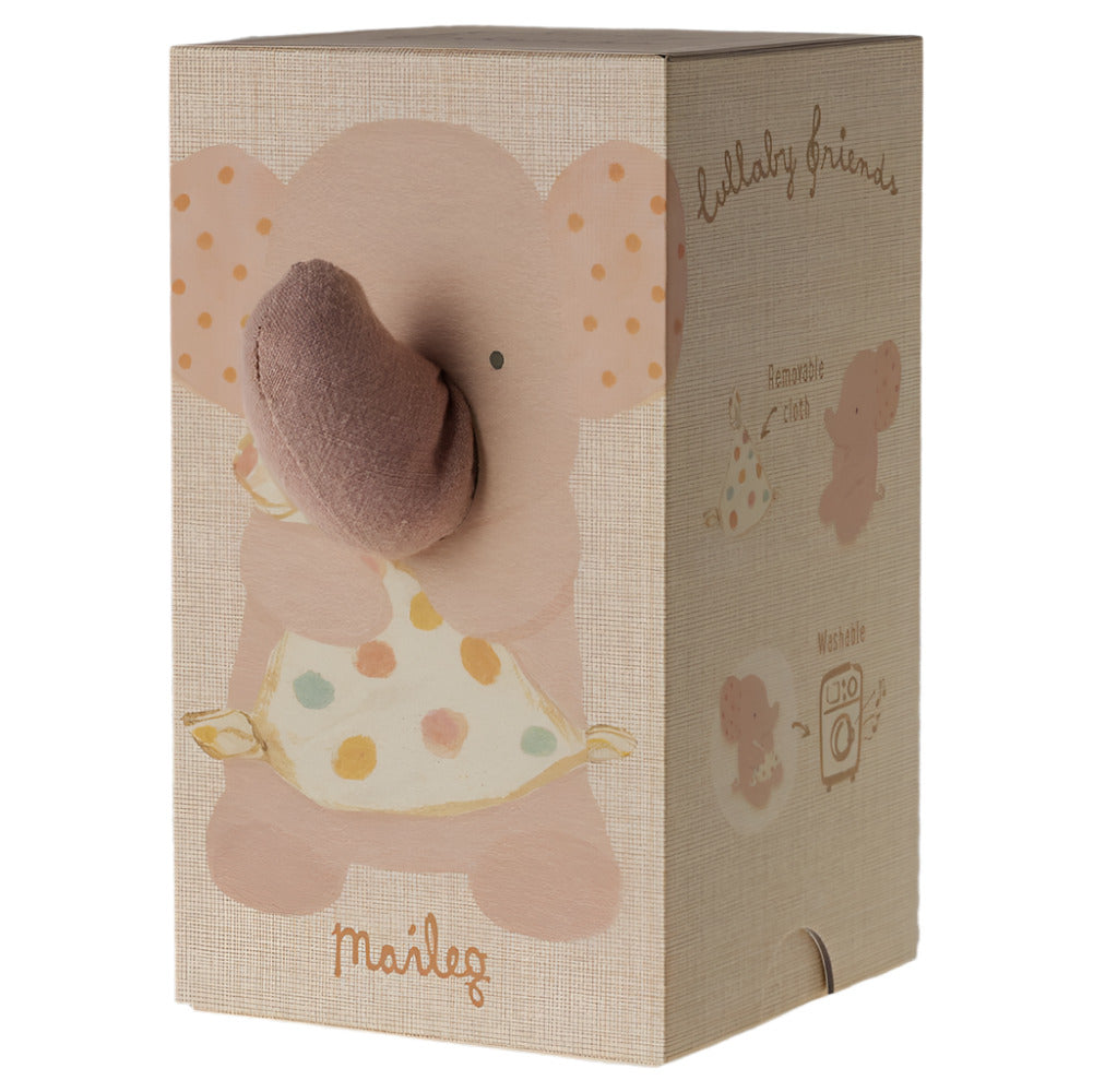 LULLABY ELEPHANT STUFFED ANIMAL - ROSE