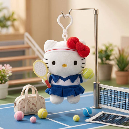 HELLO KITTY TENNIS LIMITED ED. PLUSH KEYCHAIN