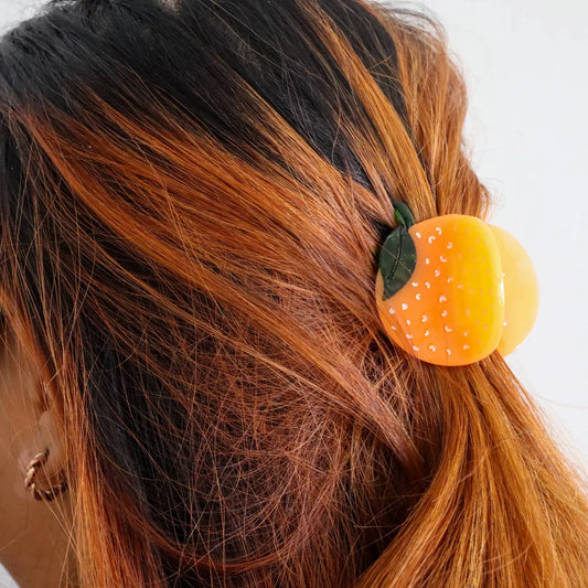 MINI ORANGE HAIR JAW CLIP