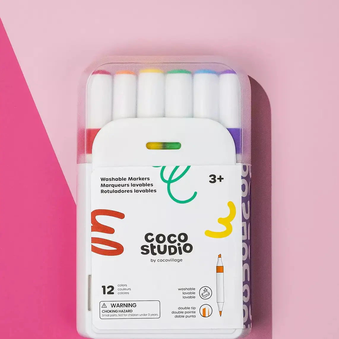 WASHABLE DUEL TIP MARKER SET - 12