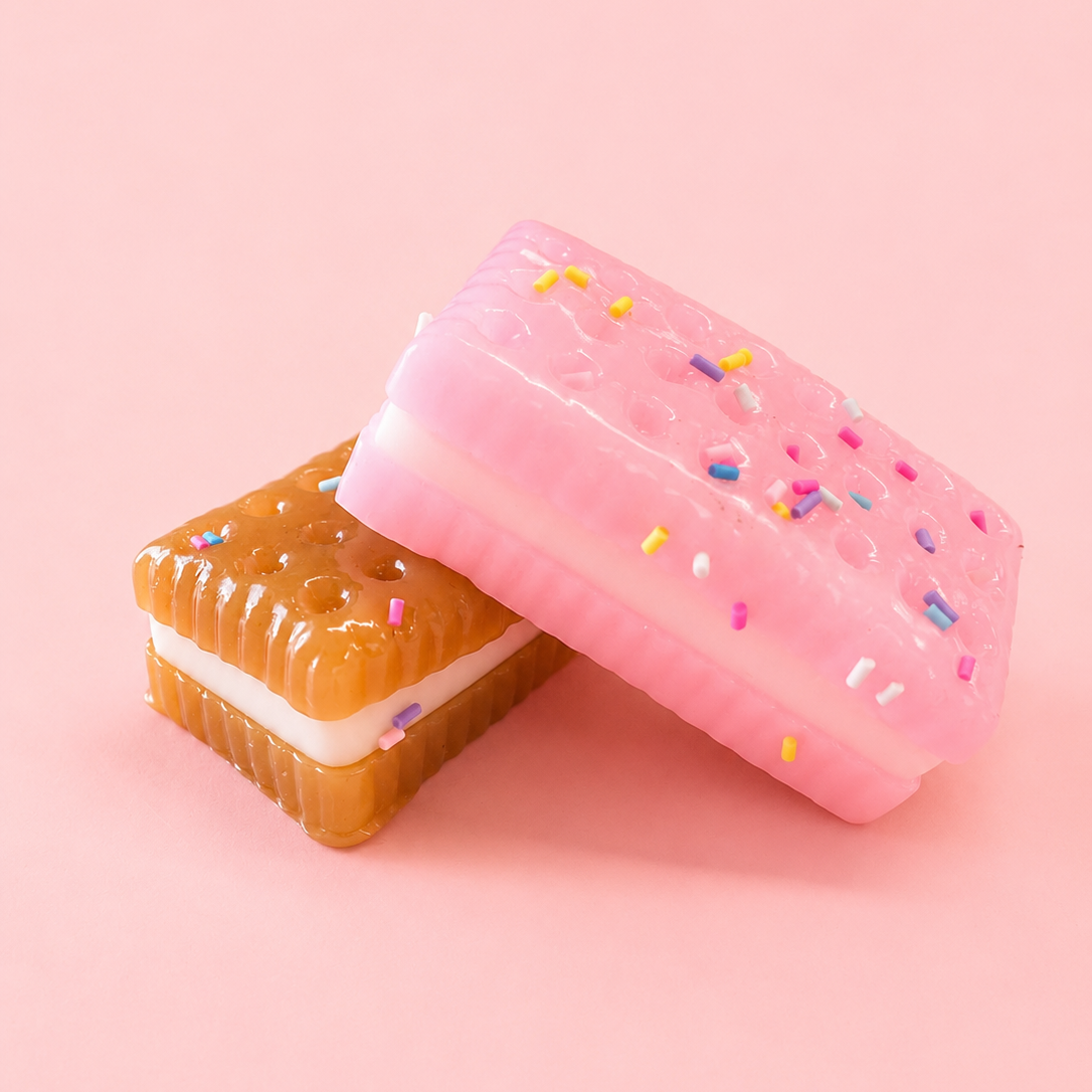 SPRINKLE ICE CREAM SANDWICH TABA SQUISHY - GOLDEN WAFER