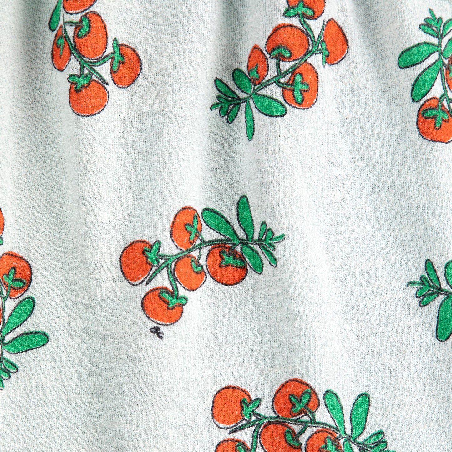 JUICY TOMATOES ALL OVER RUFFLED DRESS
