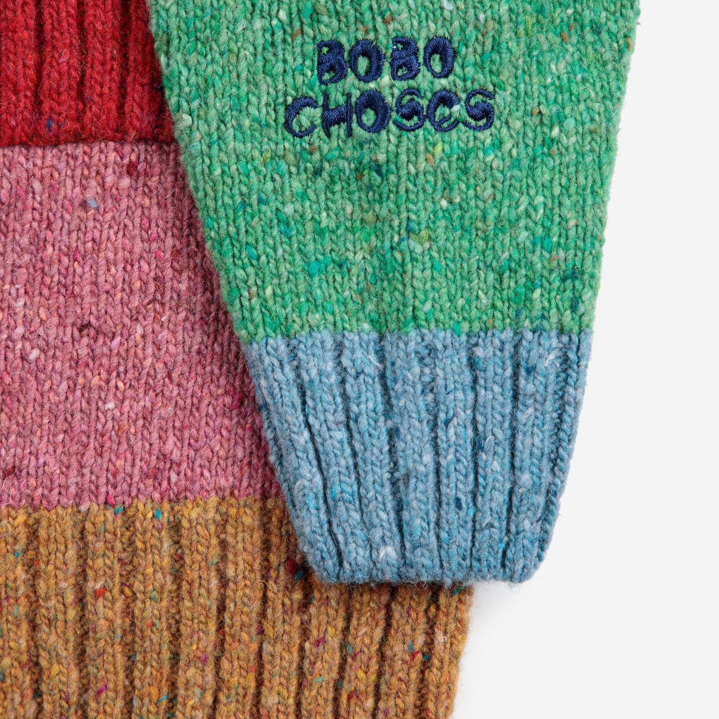 BOBO CHOSES COLOR BLOCK CARDIGAN