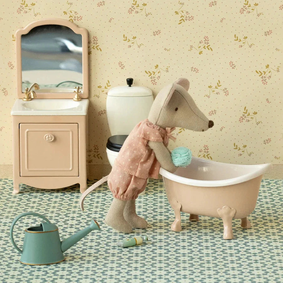 MAILEG MOUSE BATHTUB - ROSE