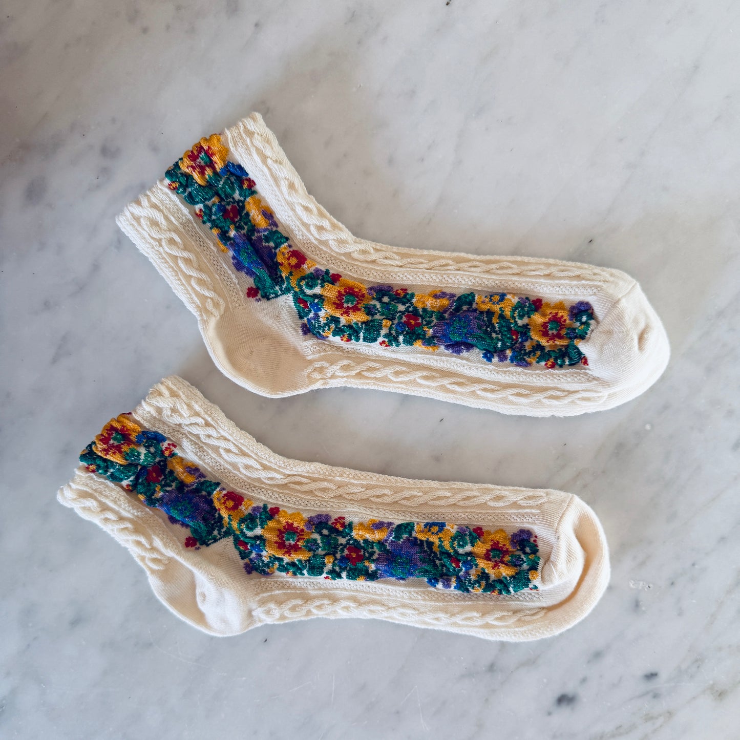 GARDEN JAQUARD TROUSER SOCKS