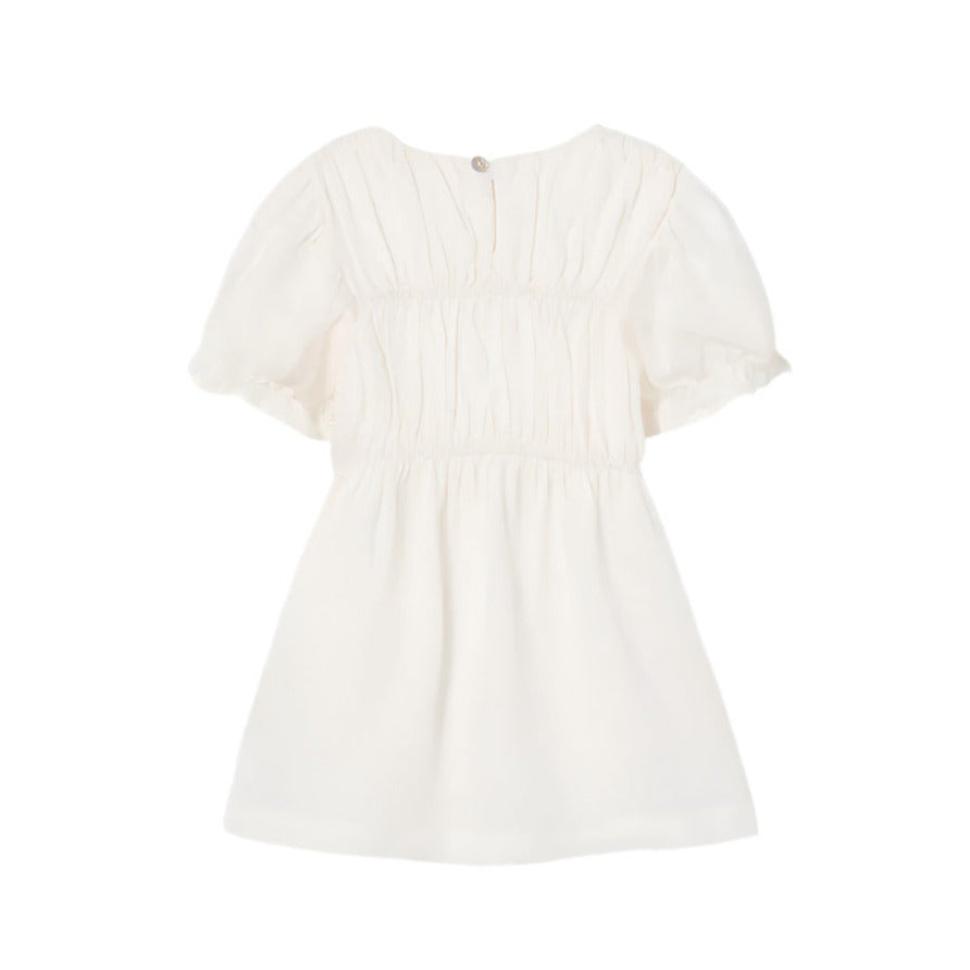 NORA IVORY LINEN DRESS