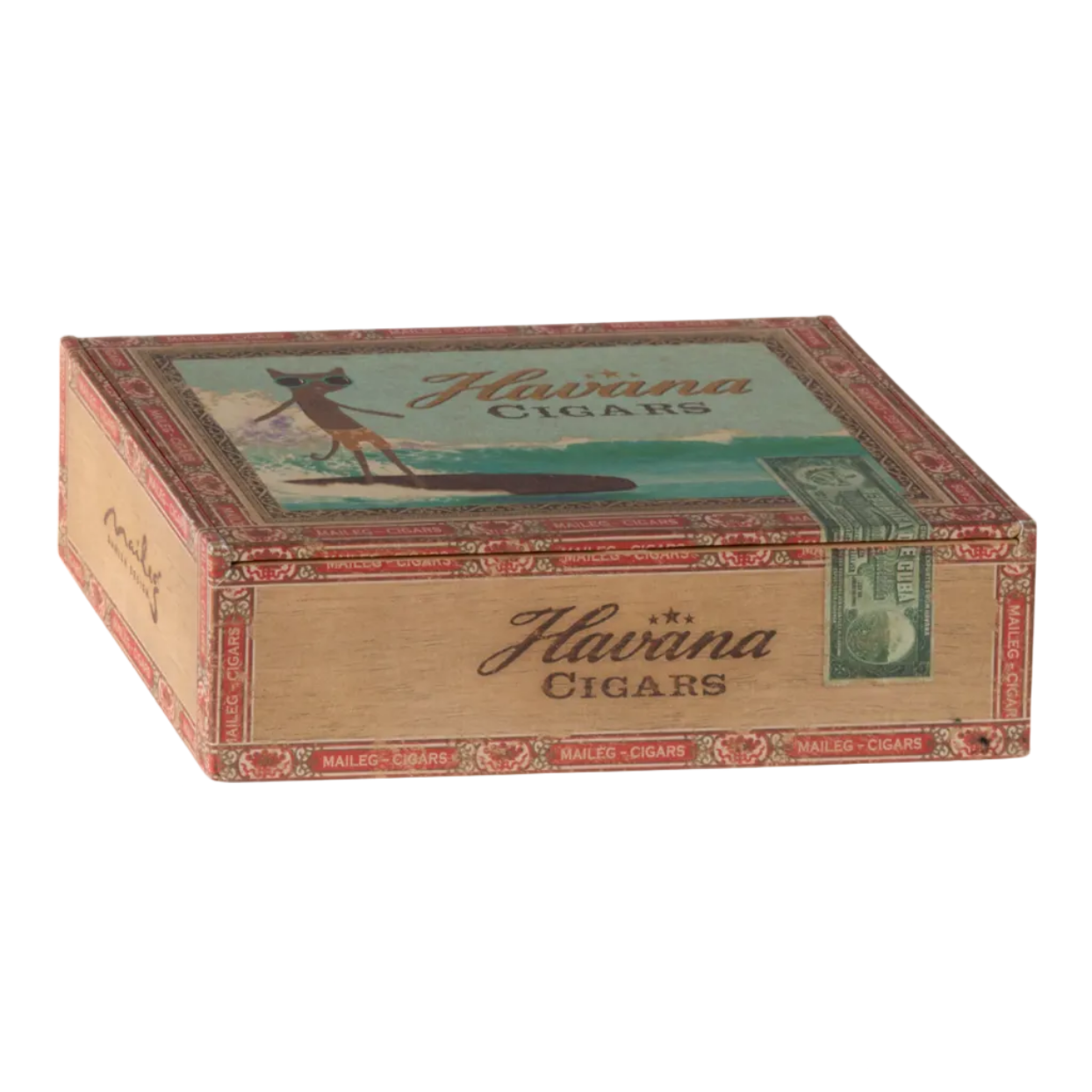 MAILEG MUM AND DAD MICE IN CIGAR BOX