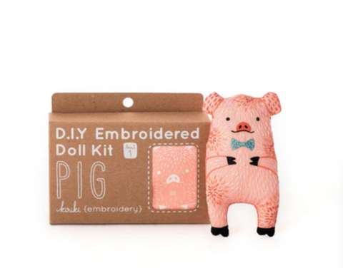 EMBROIDERY KIT LEVEL 1 - PIG