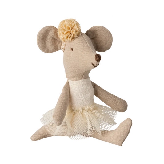 LITTLE SISTER BALLERINA MOUSE - OFF WHITE
