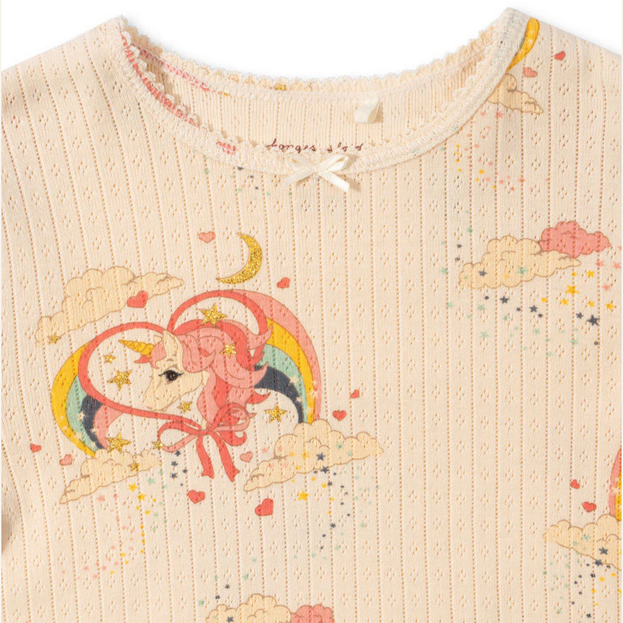 MINNIE GLITTER UNICORN DRESS GOTS