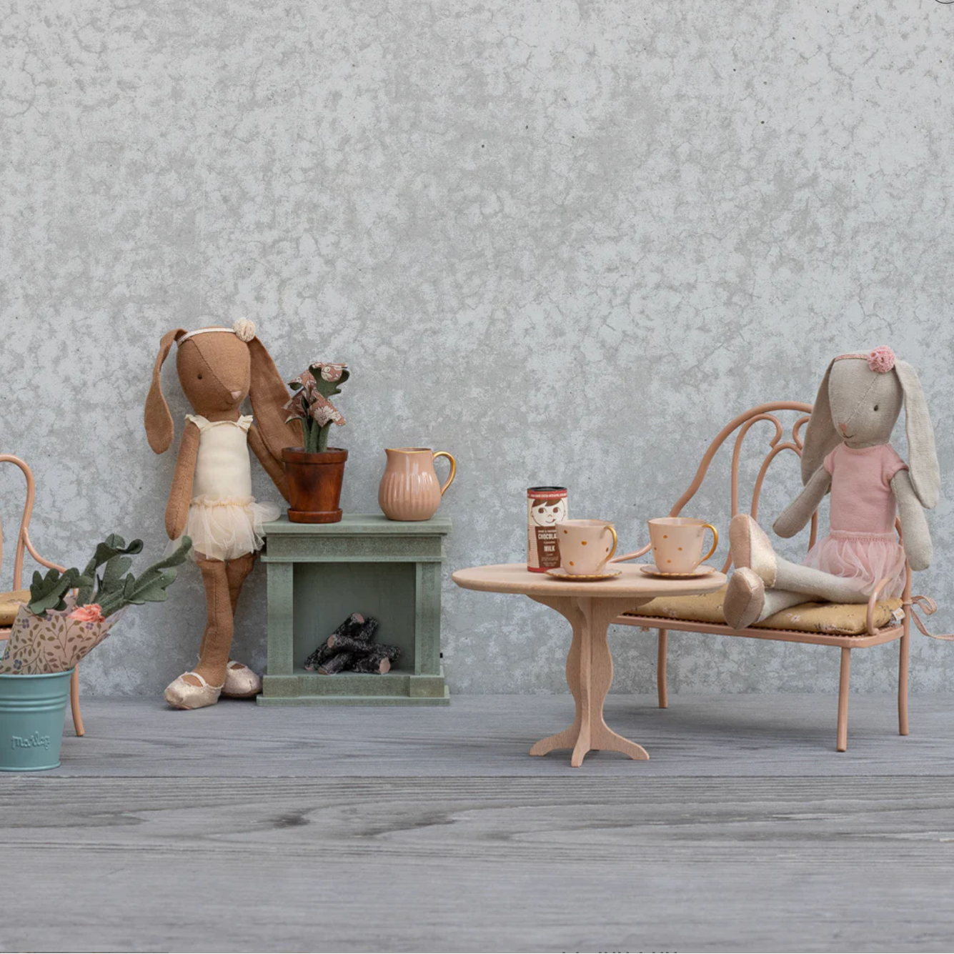 MAILEG OVAL TABLE NATURE - MINI