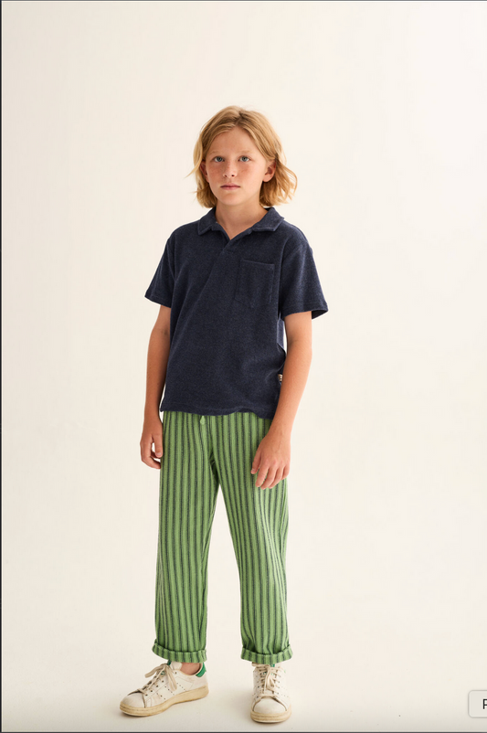 ENZO RUSTIC STRIPED PANT