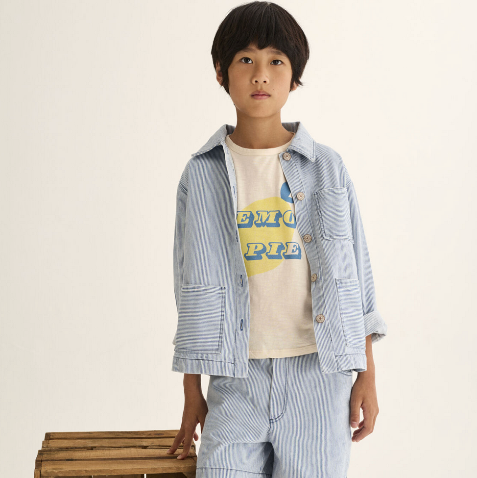 RIDGE STRIPED DENIM JACKET