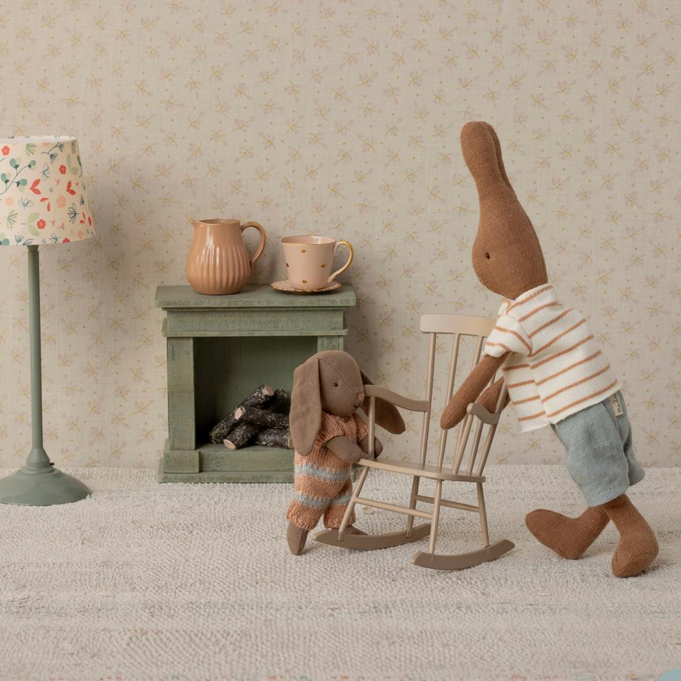 MAILEG MICRO BUNNY - DUSTY ROSE SUIT