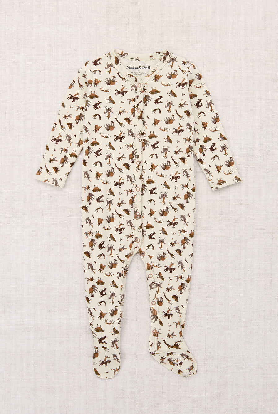 BABY FOOTED ONE-PIECE ONESIE - STRING CIRCUS