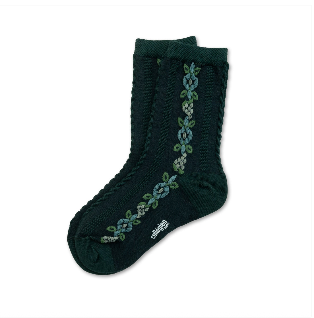 MAGNOLIA JACQUARD FLOWER ANKLE SOCK