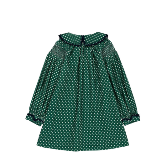 MARTHA DRESS MINT DOTS