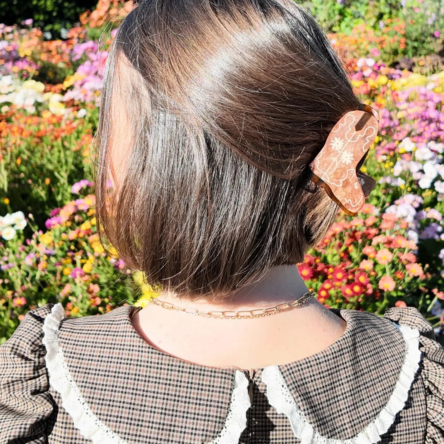DAISY COWBOY BOOT HAIR JAW CLIP