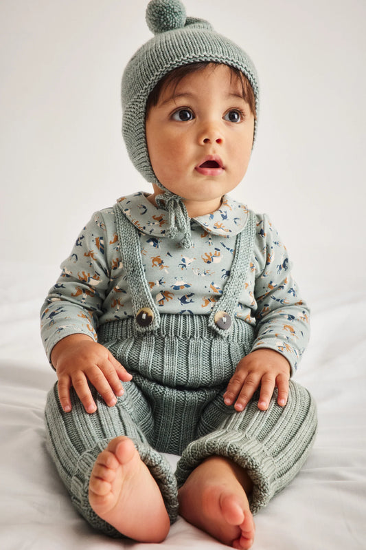 BABY RIB LONGIES OVERALLS