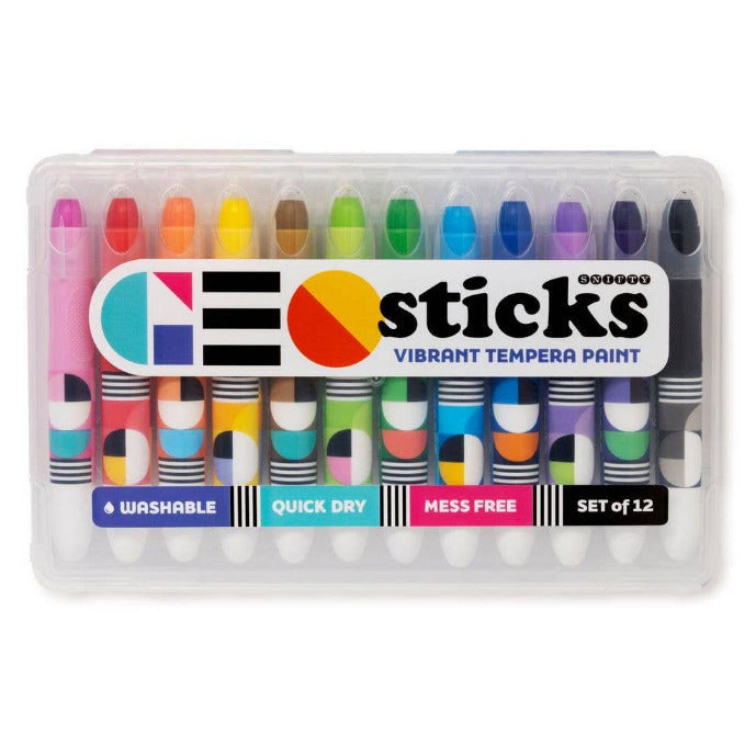 GEO STICKS VIBRANT TEMPERA PAINT STICKS - BRIGHTS