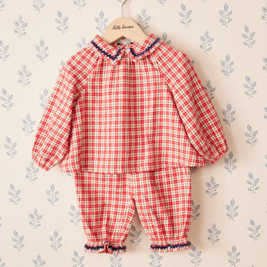 MIGNON BABY PANTS CHRISTMAS CHECK