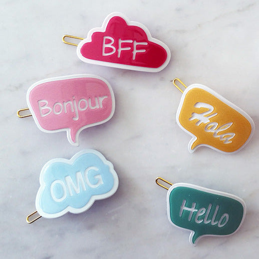 BUBBLE TALK HOLA HAIRPIN