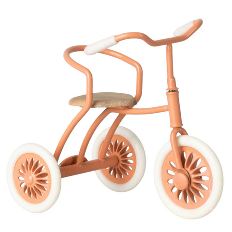 MAILEG ABRI A TRICYCLE FOR MOUSE - CORAL