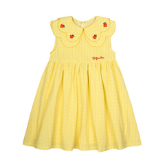 HEART CHERRY SCALLOP DRESS