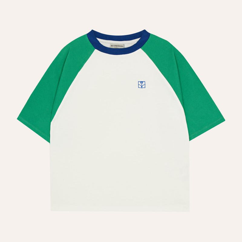 COLOR BLOCK GREEN  T SHIRT