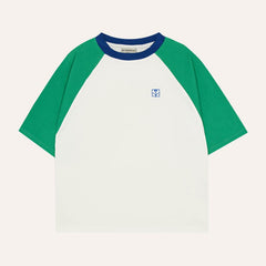 COLOR BLOCK GREEN  T SHIRT