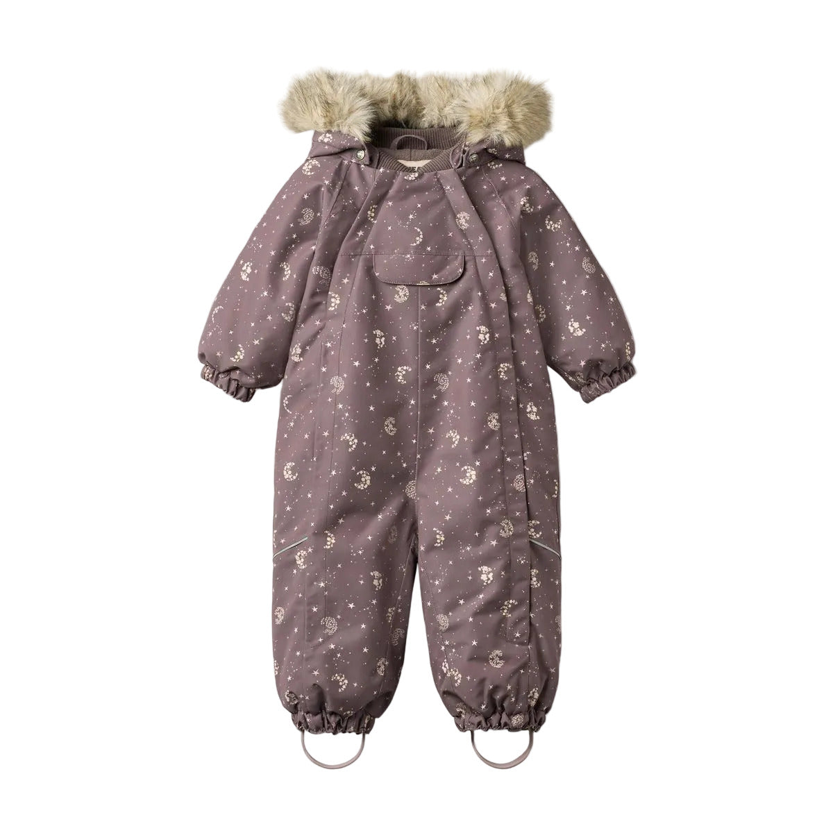 NICKIE SNOWSUIT - PLUM TRUFFLE STARS