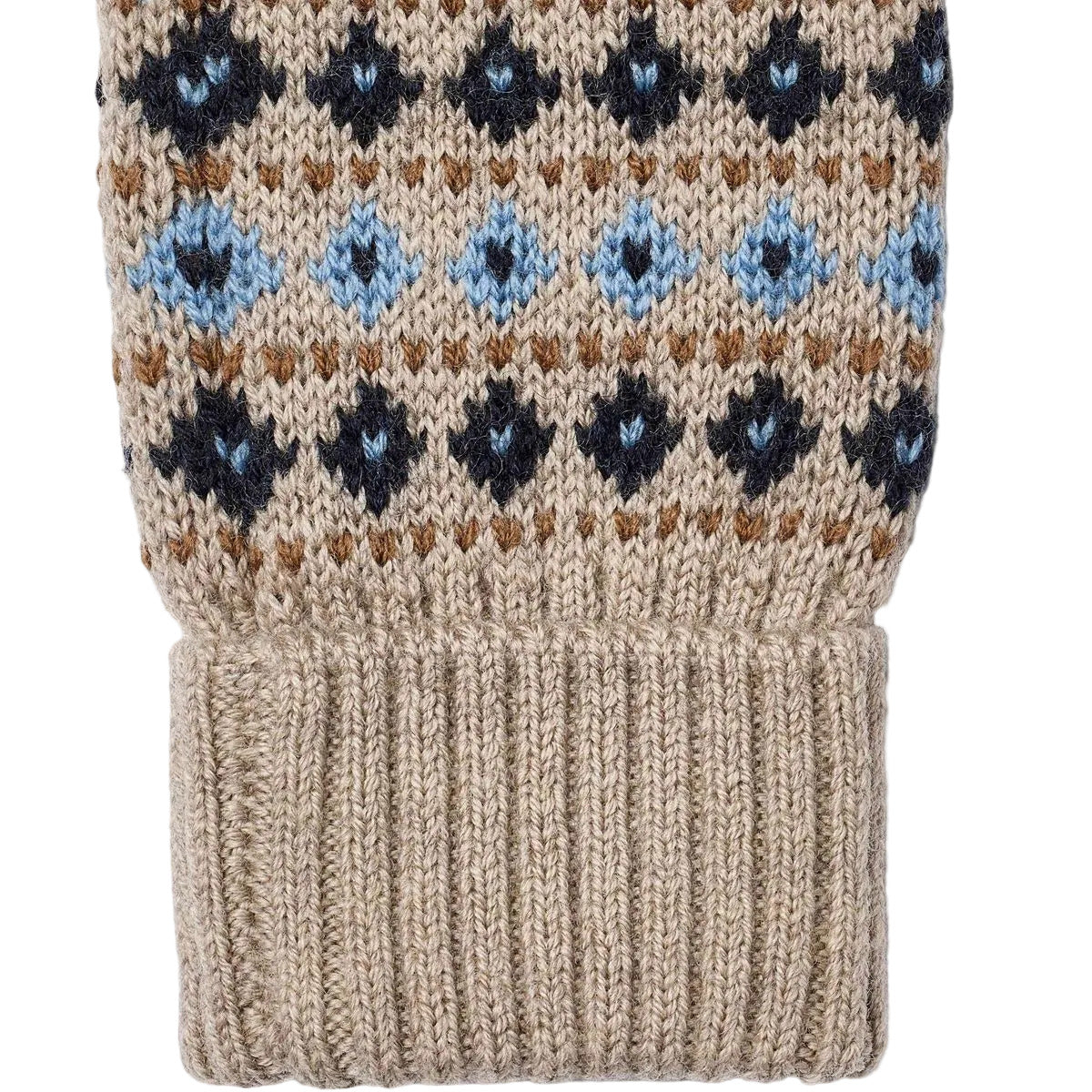 BOBBE JACQUARD GLOVES - WARM SAND MELANGE