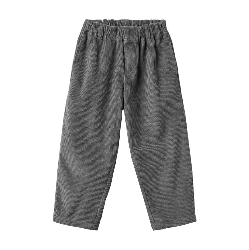 JUNO CORDUROY TROUSER - DARK CHARCOAL