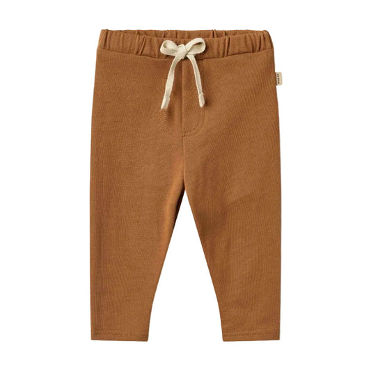 MANFRED JERSEY PANTS - WARM HAZEL