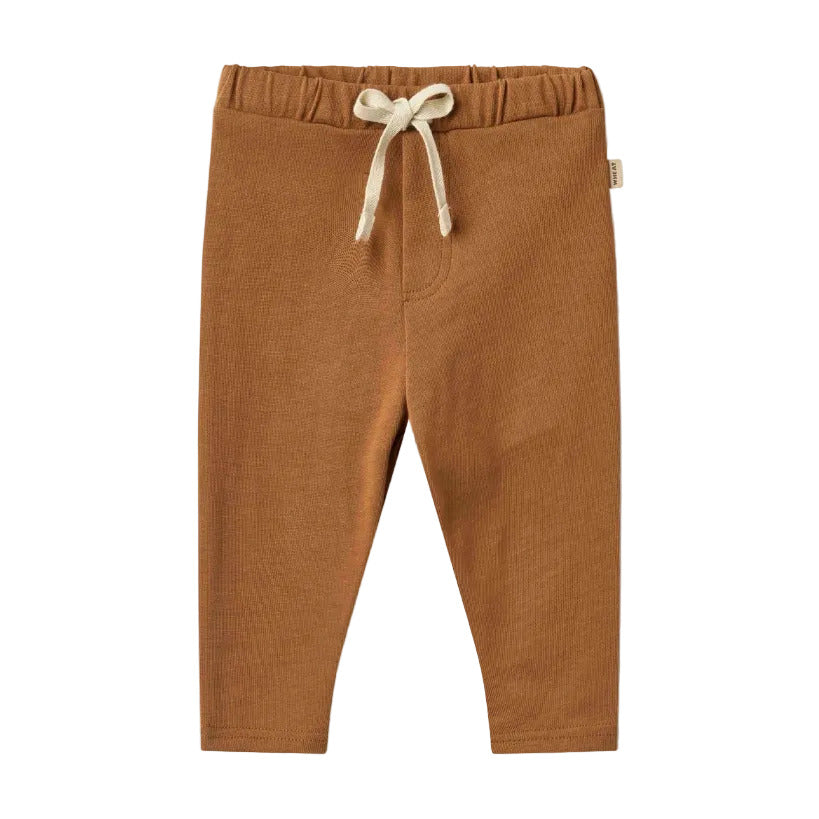 MANFRED JERSEY PANTS - WARM HAZEL
