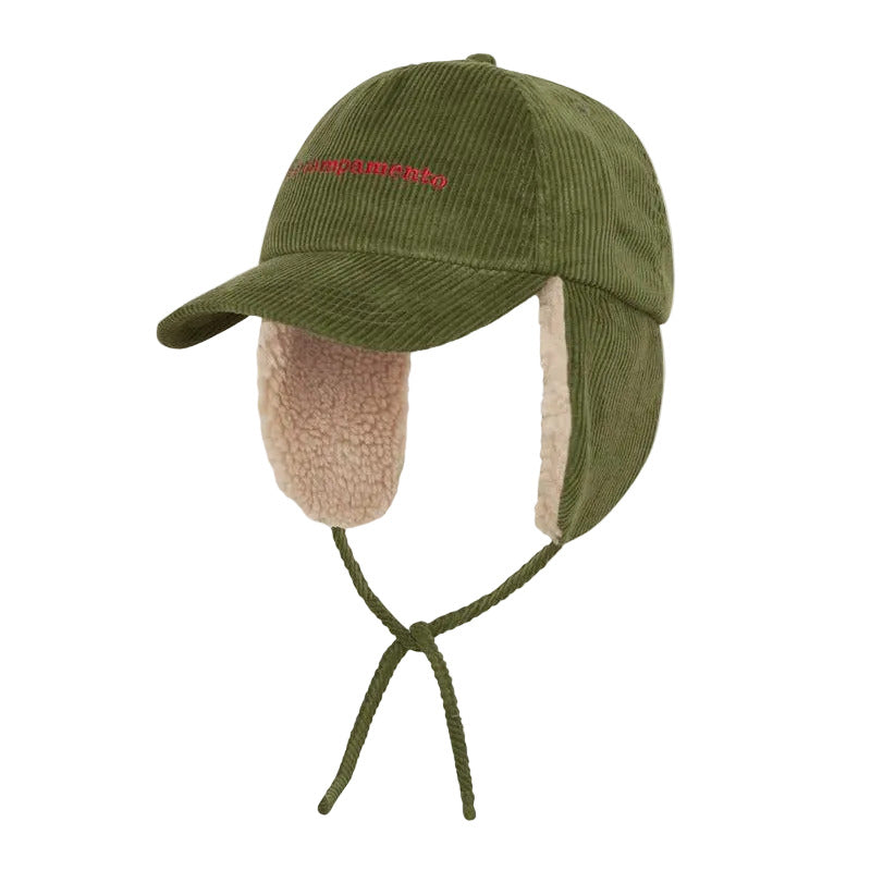 THE CAMPAMENTO CORDUROY EAR FLAP CAP