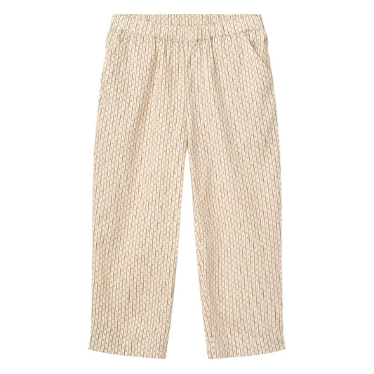 AOP TWILL PANTS W. ADJUSTABLE WAIST