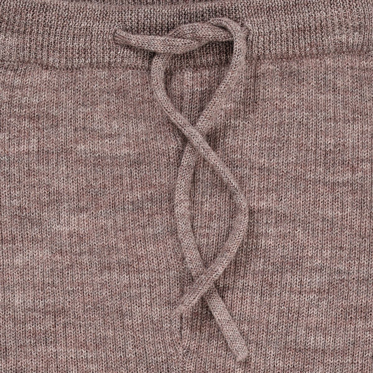 MERINO CLASSIC RIB LEGGINGS - NATURAL MELANGE