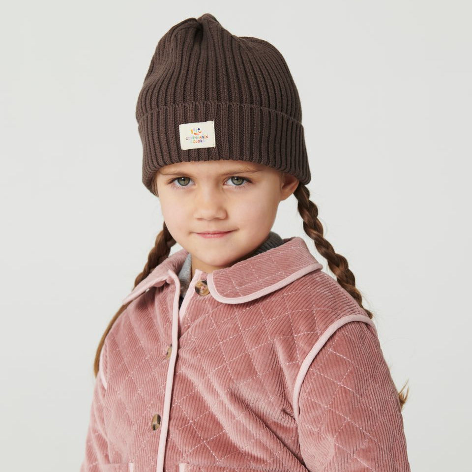 QUILTED CORDUROY JACKET W EMBROIDERY - TEA ROSE