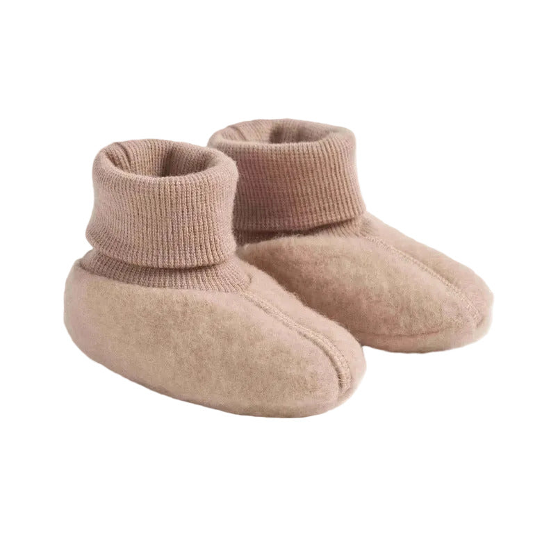 LEI WOOL FLEECE BOOTIES - PALE LILAC