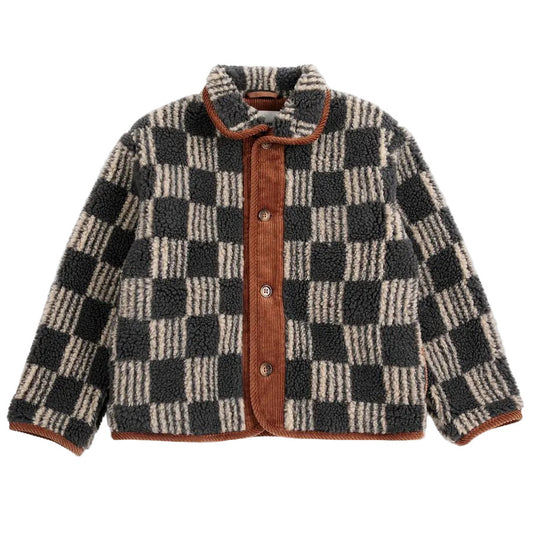 ALMOST MOIRE ALL OVER SHEEPSKIN JACKET