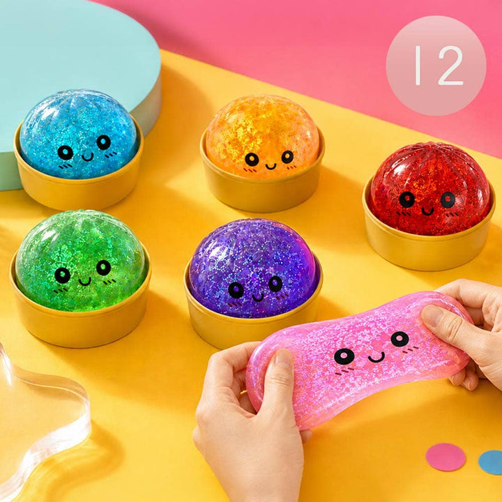 GLITTERED STEAM BAO BUNS SENSORY TOY