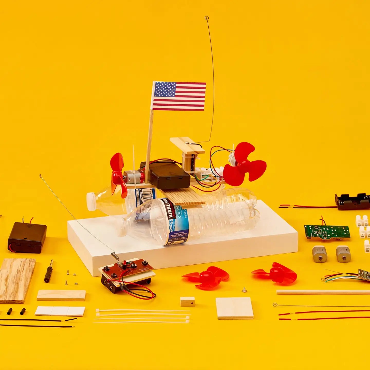 REMOTE CONTROL PROPELLER BOAT DIY KIT