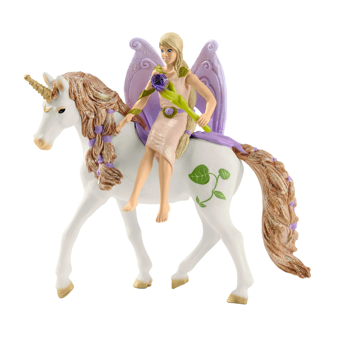 GLITTERING FLOWER FAIRY & UNICORN HOUSE PLAYSET