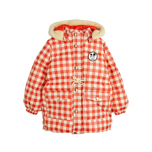 RITZRATZ PATCH GINGHAM HEAVY PUFFER COAT