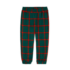 PLAID FLEECE TROUSERS