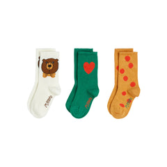 THREE PACK BEAR SOCKS