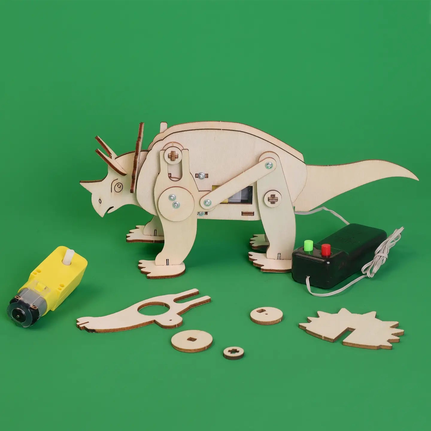 REMOTE CONTROL TRICERATOPS ROBOT DIY STEM KIT