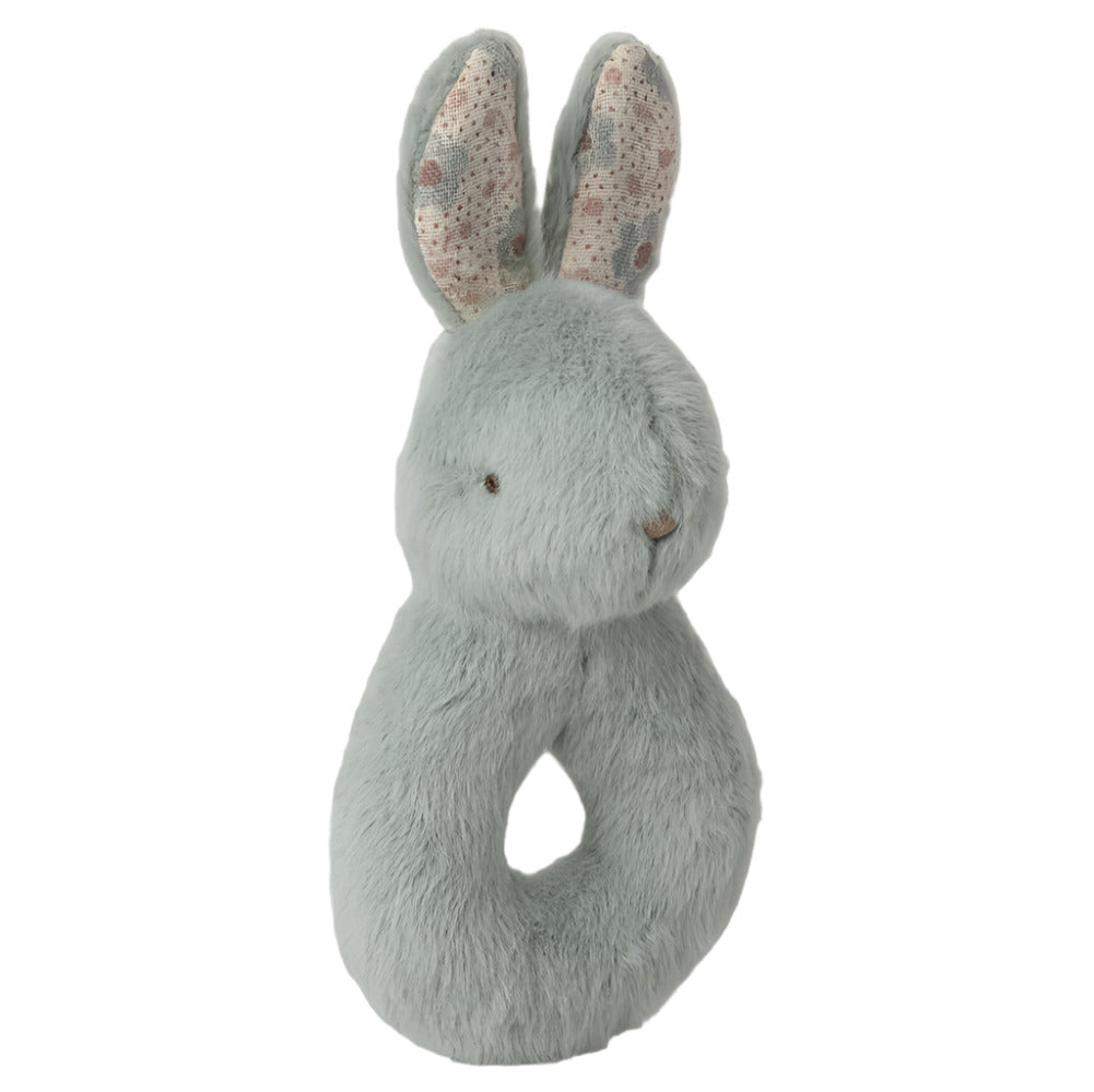 MAILEG RABBIT RATTLE SET - MINT